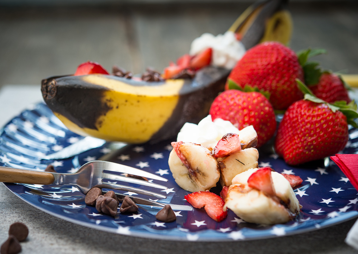 Grilled Banana Splits Recipe Foreman